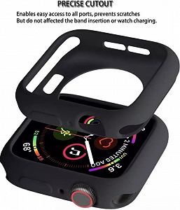 Защитный чехол для Apple Watch 46 мм Черный synthetic.ua - Фото 1