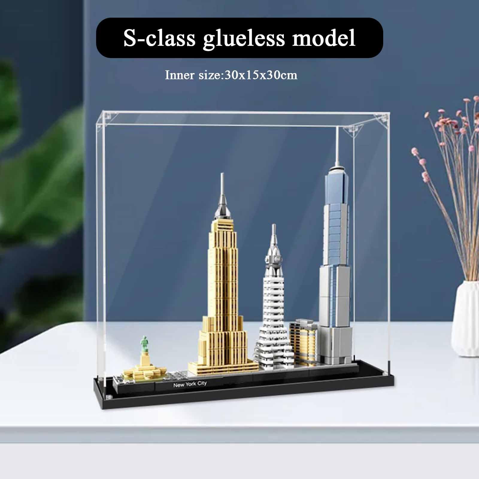 Акриловый Display Case для Lego 21028 Architecture New York City Пыле-защищённый (2 мм), фото №1