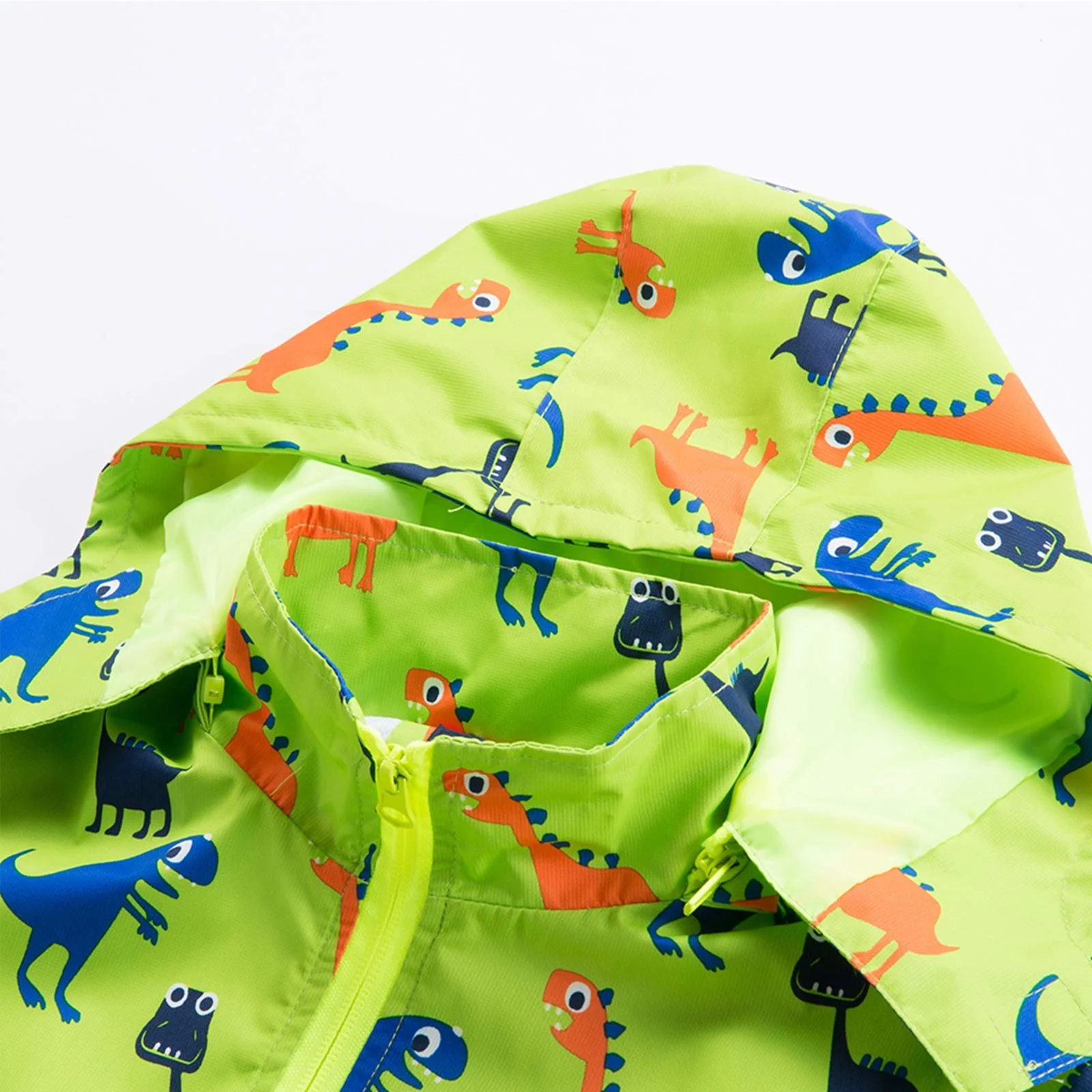 Дитяча дощова куртка HZXVic з капюшоном для вулиці, водонепроникна, фото №4