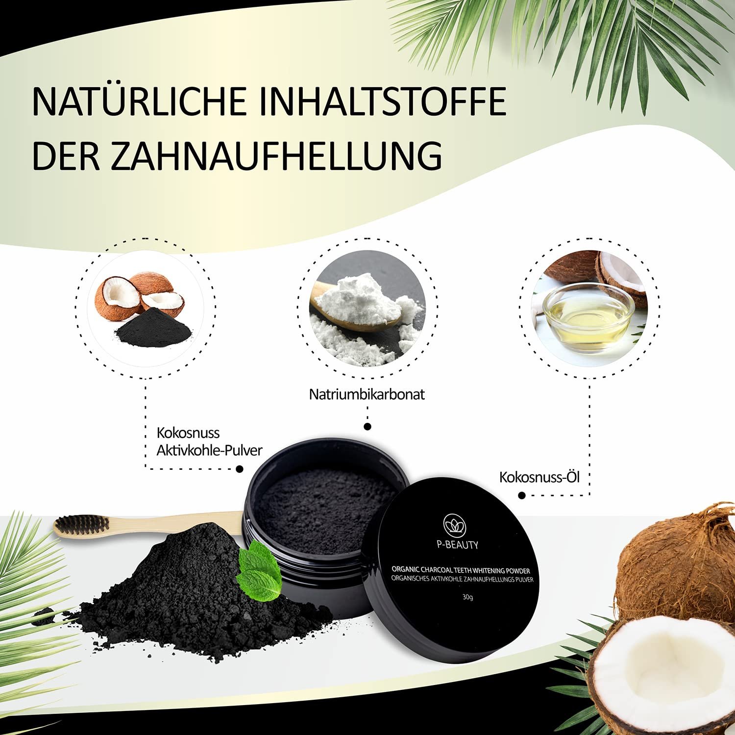 Набір для відбілювання зубів P-BEAUTY DARK HERO з активованим вугіллям 7 предметів, фото №6 Набір для відбілювання зубів P-BEAUTY DARK HERO з активованим вугіллям 7 предметів, фото №6
