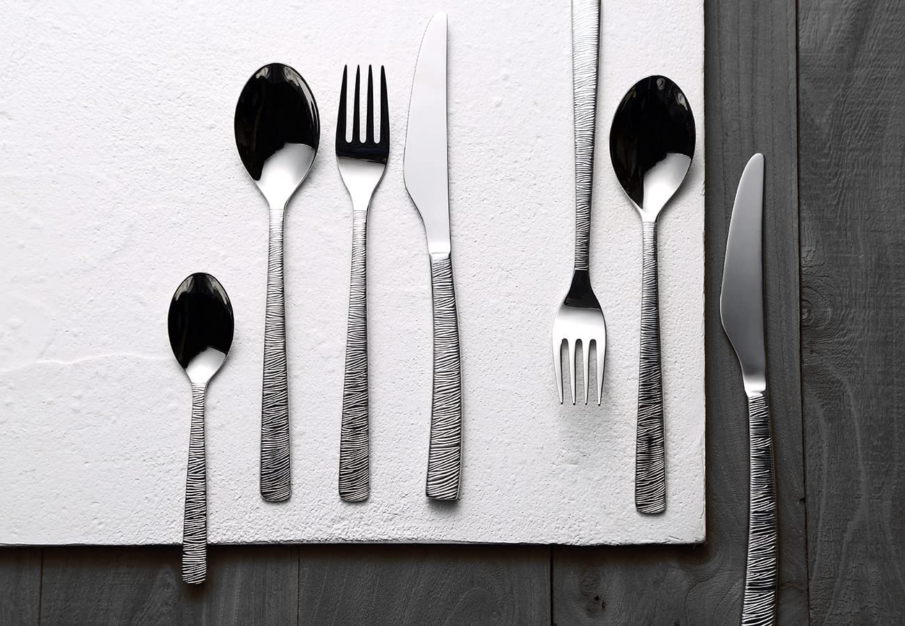 Набор столовых приборов BERGNER Lyon, 24 предмета: 6 ножей, 6 вилок, 6 ложек, 6 чайных ложек, нержавеющая сталь, матовая полированная поверхность, фото №4 Набор столовых приборов BERGNER Lyon, 24 предмета: 6 ножей, 6 вилок, 6 ложек, 6 чайных ложек, нержавеющая сталь, матовая полированная поверхность, фото №4