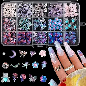 Набор украшений для ногтей NICENEEDED 3D Mix Acrylic Butterfly Ocean - Фото 1