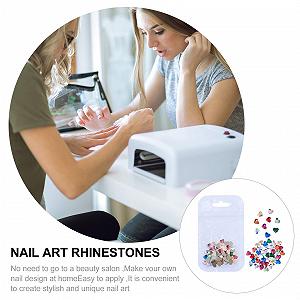 Стразы для ногтей FRCOLOR Сердце 100 шт. для творческого маникюра и рукоделия synthetic.ua - Фото 1