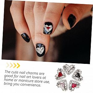 Підвіски для нігтів Прикраса для нігтів Серце Housoutil 25 шт. synthetic.ua - Фото 1