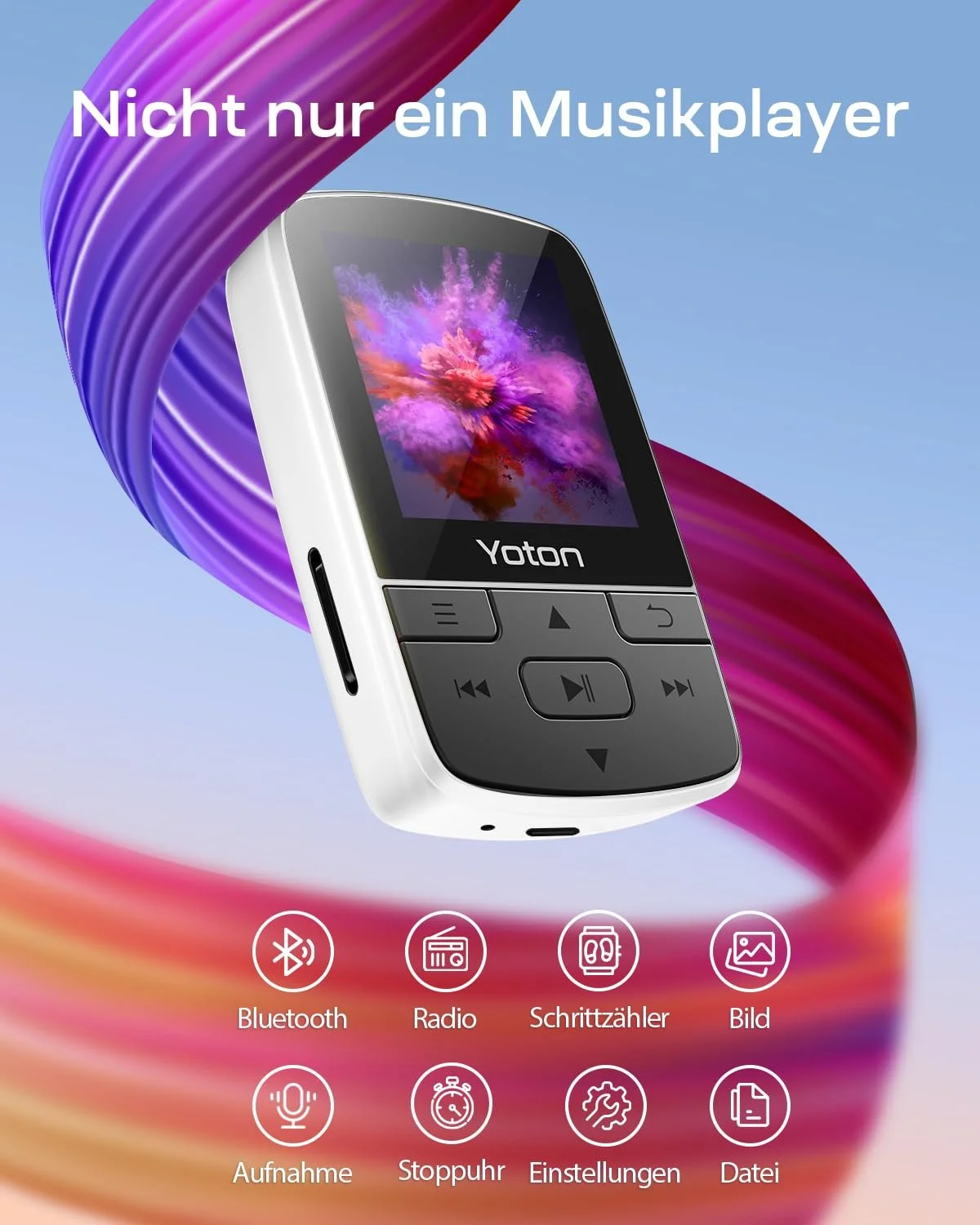 MP3 плеер YOTON 64GB Bluetooth 5.2 Белый, фото №2