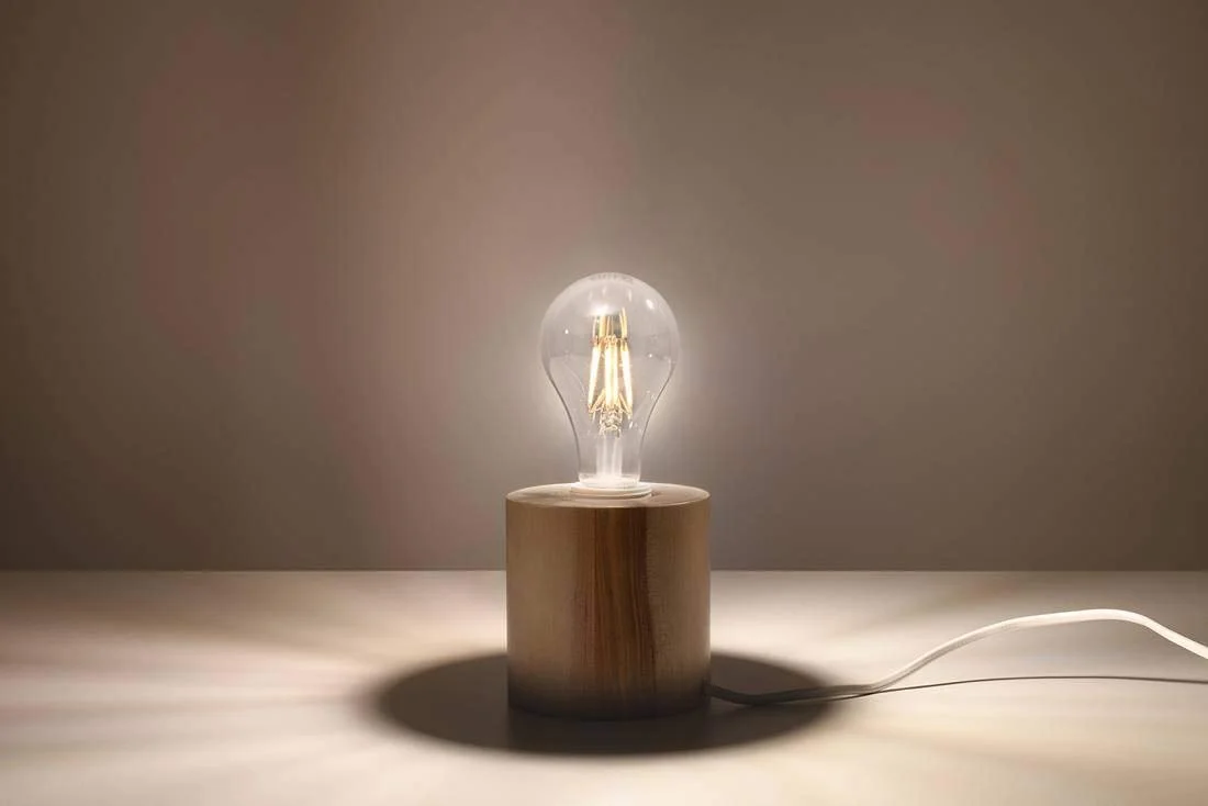 Настільна лампа Sollux Salgado Wood 10 x 10 x 10 см E27, фото №3