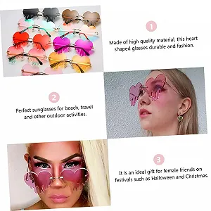 Солнцезащитные очки Сердце Packove Модные 3 пары synthetic.ua - Фото 1