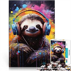 Купить Пазл Sloth DJ 1000 элементов 38 x 26 см - Фото 1 Пазл Sloth DJ 1000 элементов 38 x 26 см - Фото 1