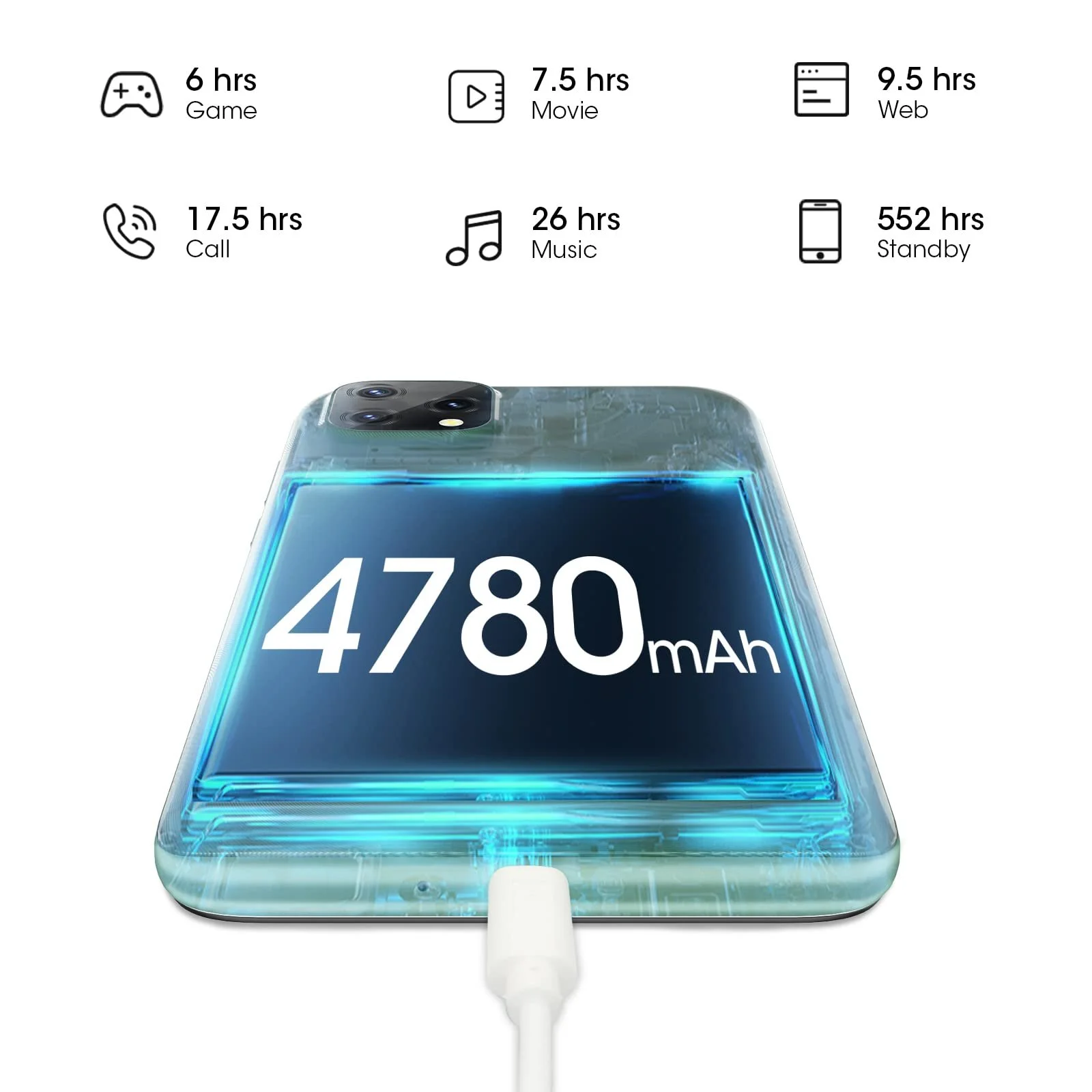 Смартфон BLACKVIEW A55 Зеленый, фото №4