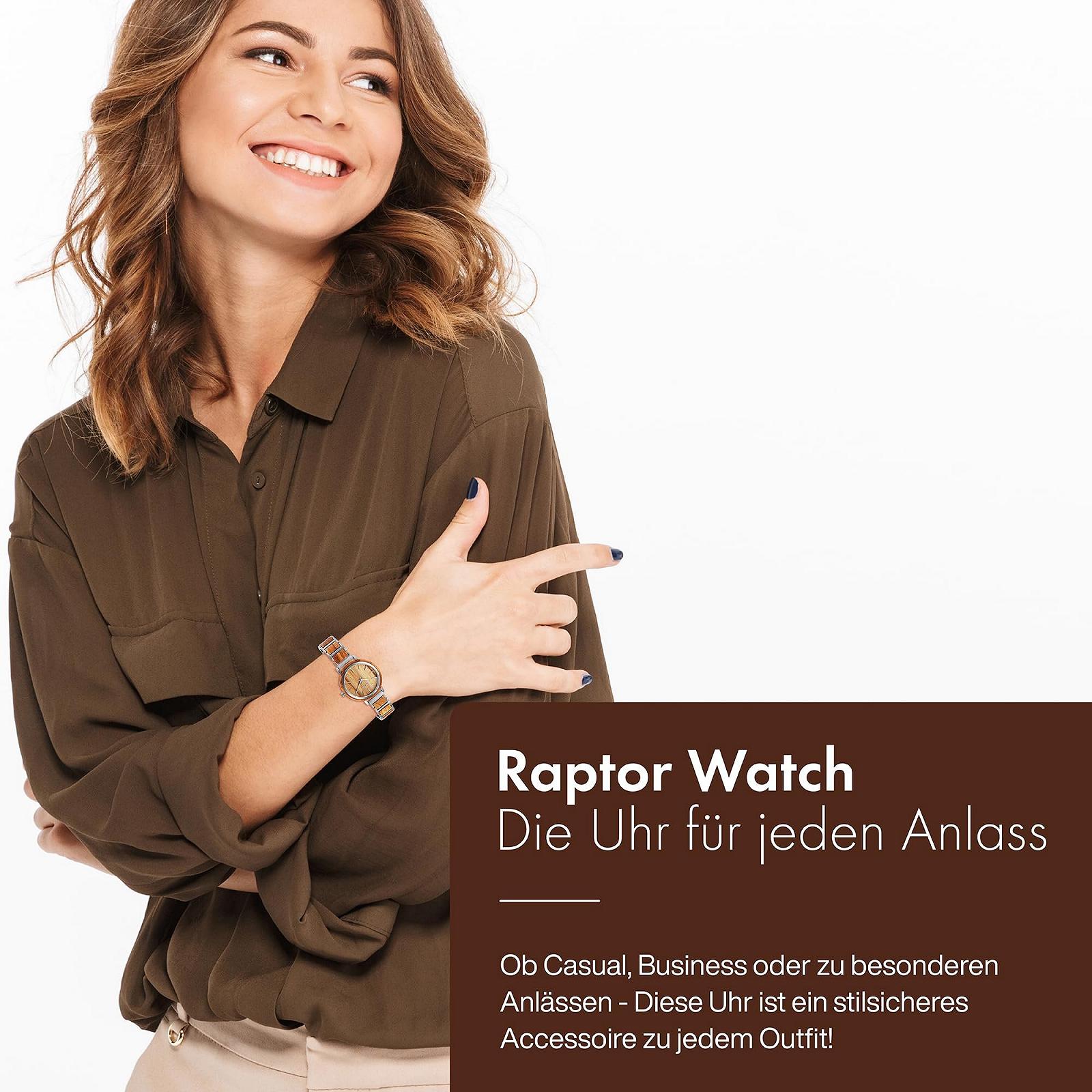 Деревянные часы Raptor Beauty RA10207 Женские Аналоговые Кварцевые, фото №5 Деревянные часы Raptor Beauty RA10207 Женские Аналоговые Кварцевые, фото №5