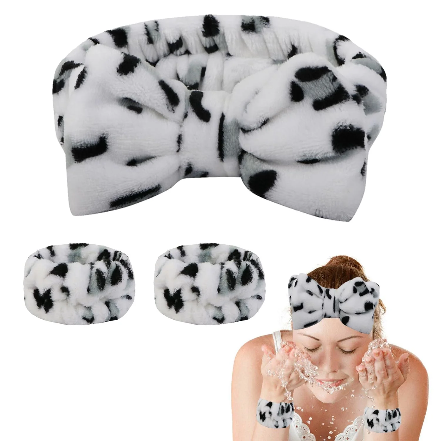 Набір пов'язок на голову для вмивання обличчя, фото №1
