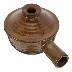 Кастрюля с крышкой BESPORTBLE Глиняная Антипригарная Термостойкая Белая - Фото 1