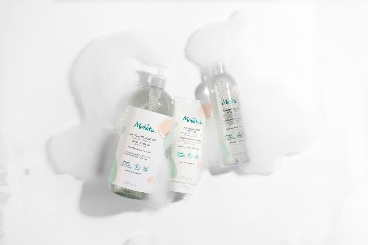 Гель для душу запаска Melvita Organic Aloe Vera 1000 мл, фото №6