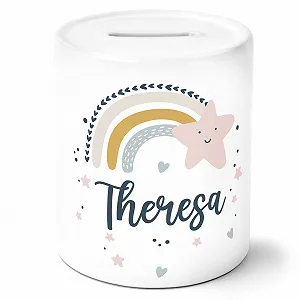 Скарбничка Pagma Druck Веселка Дитяча Персоналізована Керамічна - Фото 1