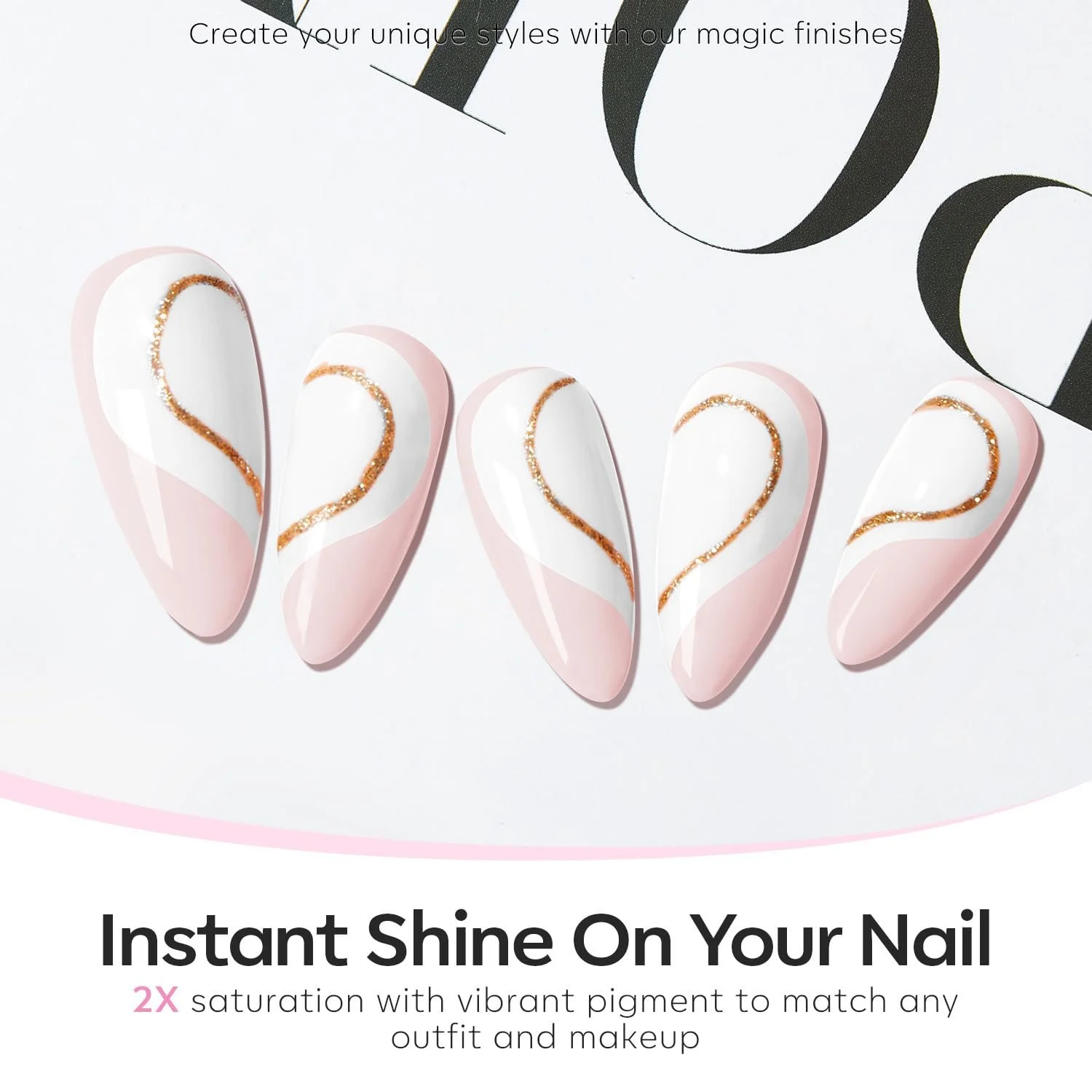 Гель-лак Modelones Білий 15 мл, фото №7