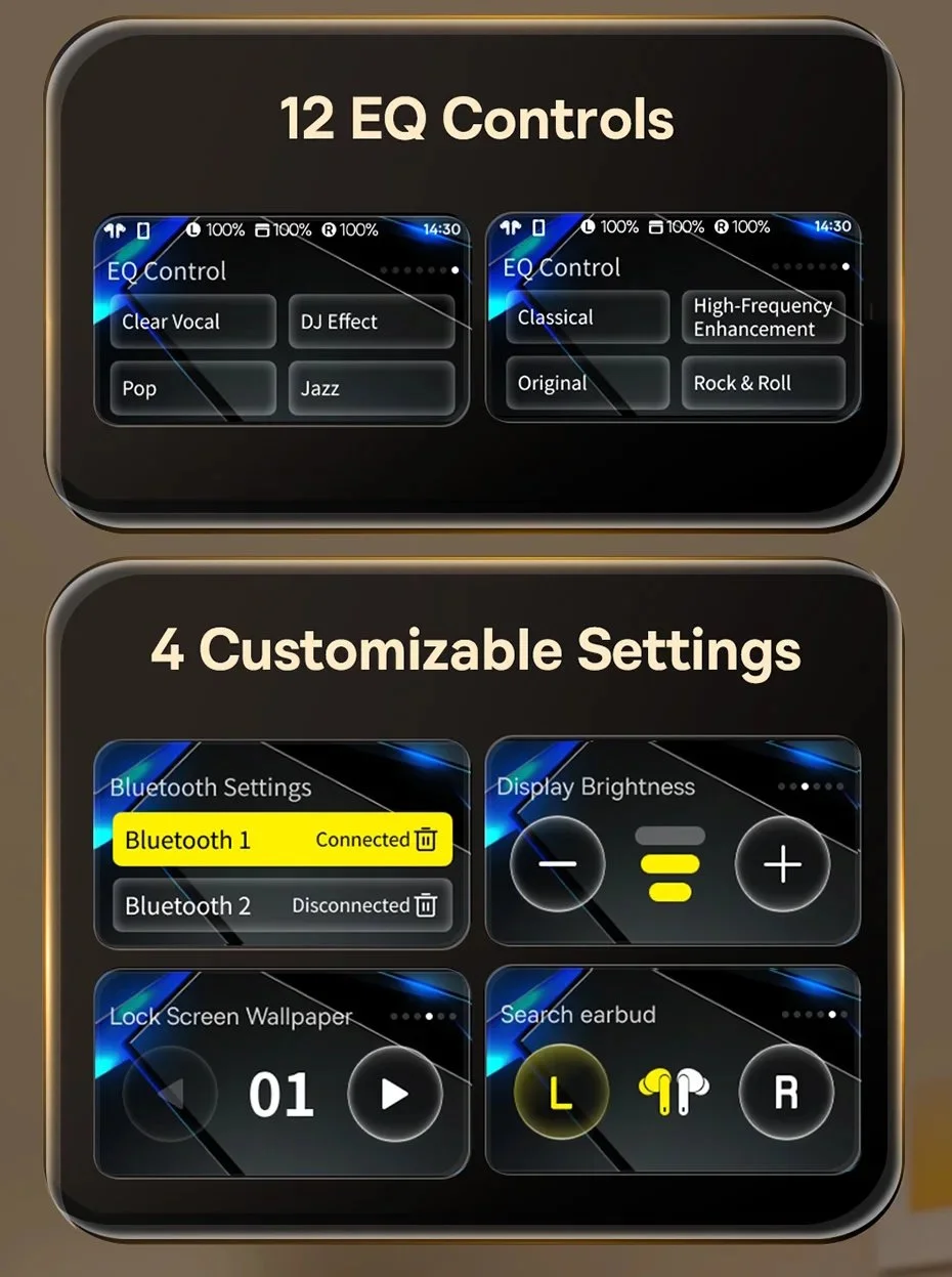 Наушники Baseus Bowie M2s Ultra Hi-Res LHDC ANC -52dB BT5.4 Black, фото №13