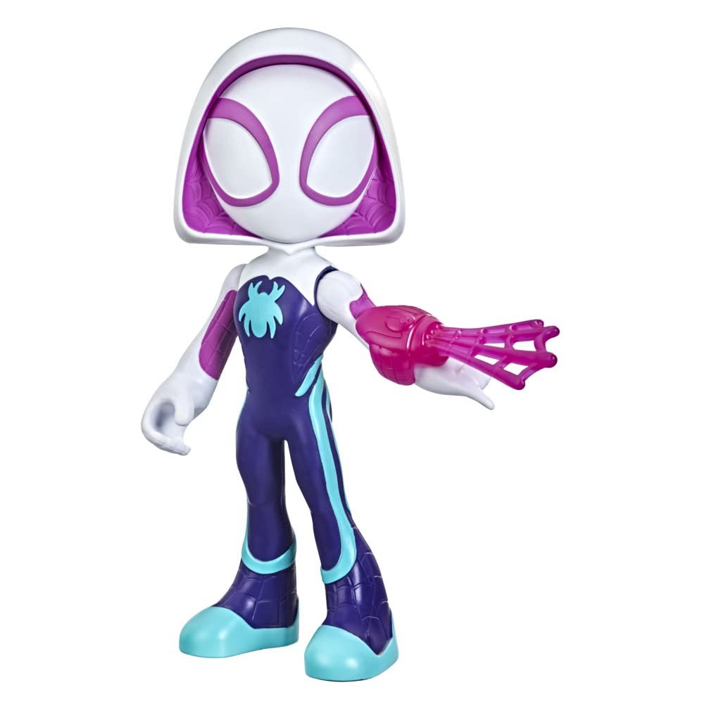 Фігурка Hasbro Marvel Spidey and His Fantastic Friends Supersized Ghost Spider, 22,5 см, різнокольоровий, фото №3