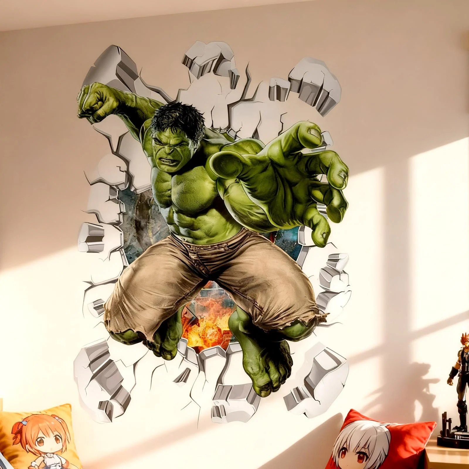 Наклейка на стіну Hullk 3D Аніме Постер 40 x 60 см, фото №6 Наклейка на стіну Hullk 3D Аніме Постер 40 x 60 см, фото №6