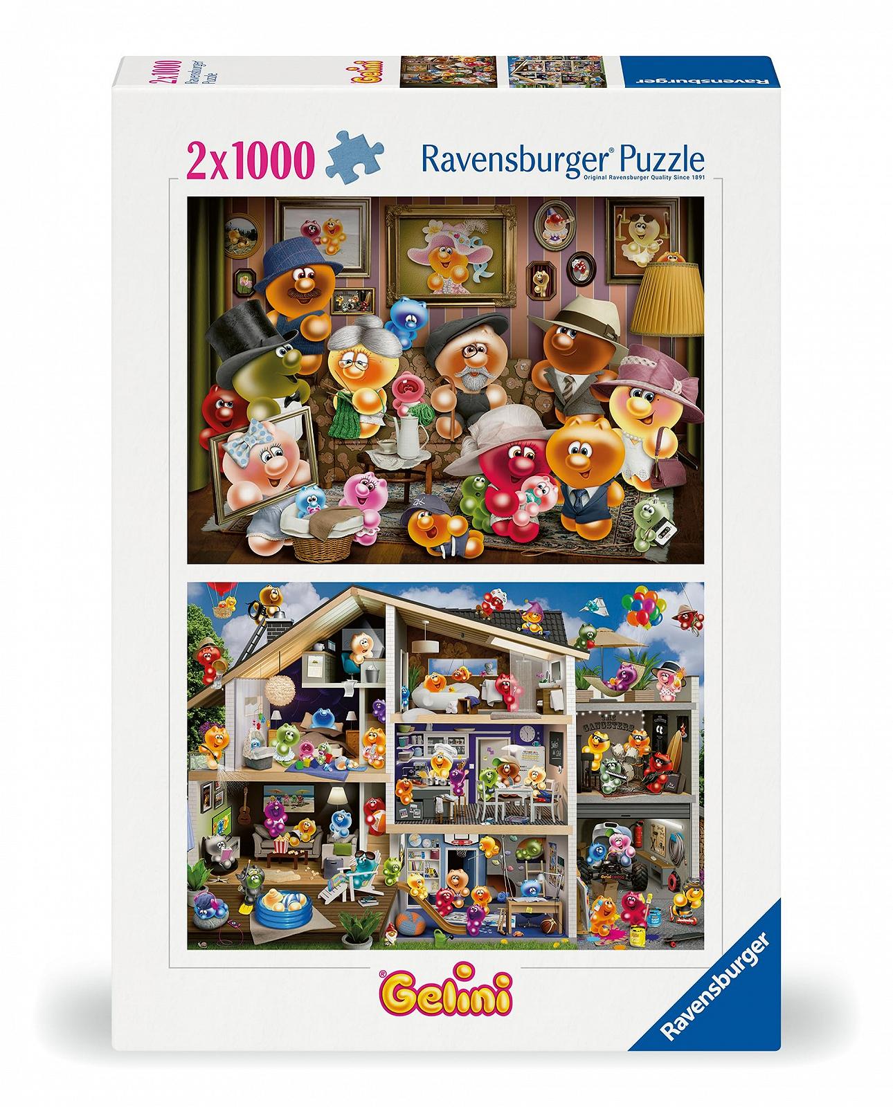 Пазл Ravensburger Funny Gelinis 12000341 2 x 1000 элементов, фото №1