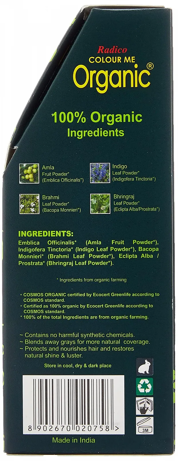 Фарба для волосся Radico Very Dark Ash Blonde 100 г, фото №3