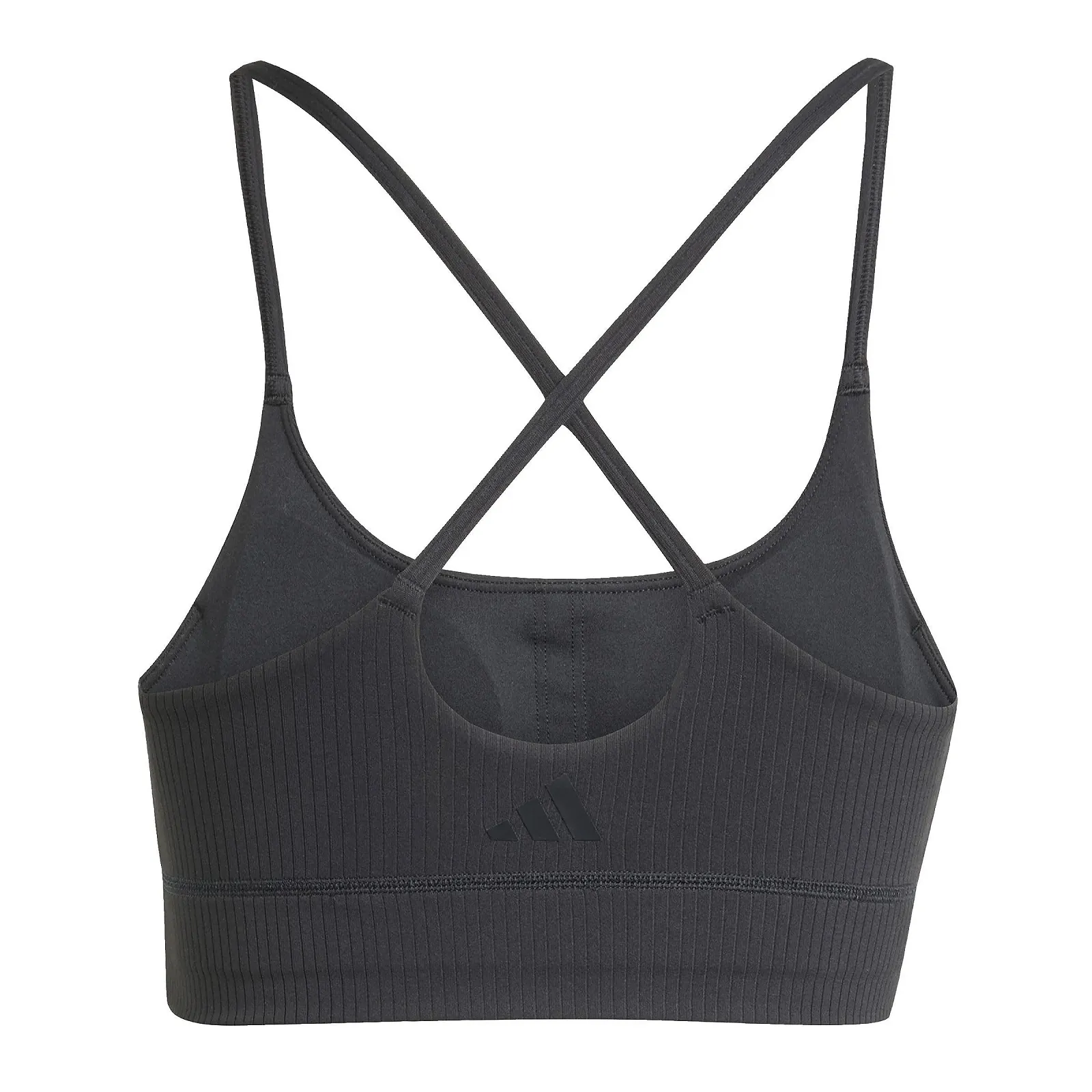 Спортивний бюстгальтер adidas All Me Light Support Rib подовжений у рубчик, фото №3 Спортивний бюстгальтер adidas All Me Light Support Rib подовжений у рубчик, фото №3