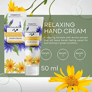 Крем для рук Bendida SKINBIOTIQUE 50 мл, с экстрактом арники, пребиулином FOS, мочевиной и глицерином. synthetic.ua - Фото 1