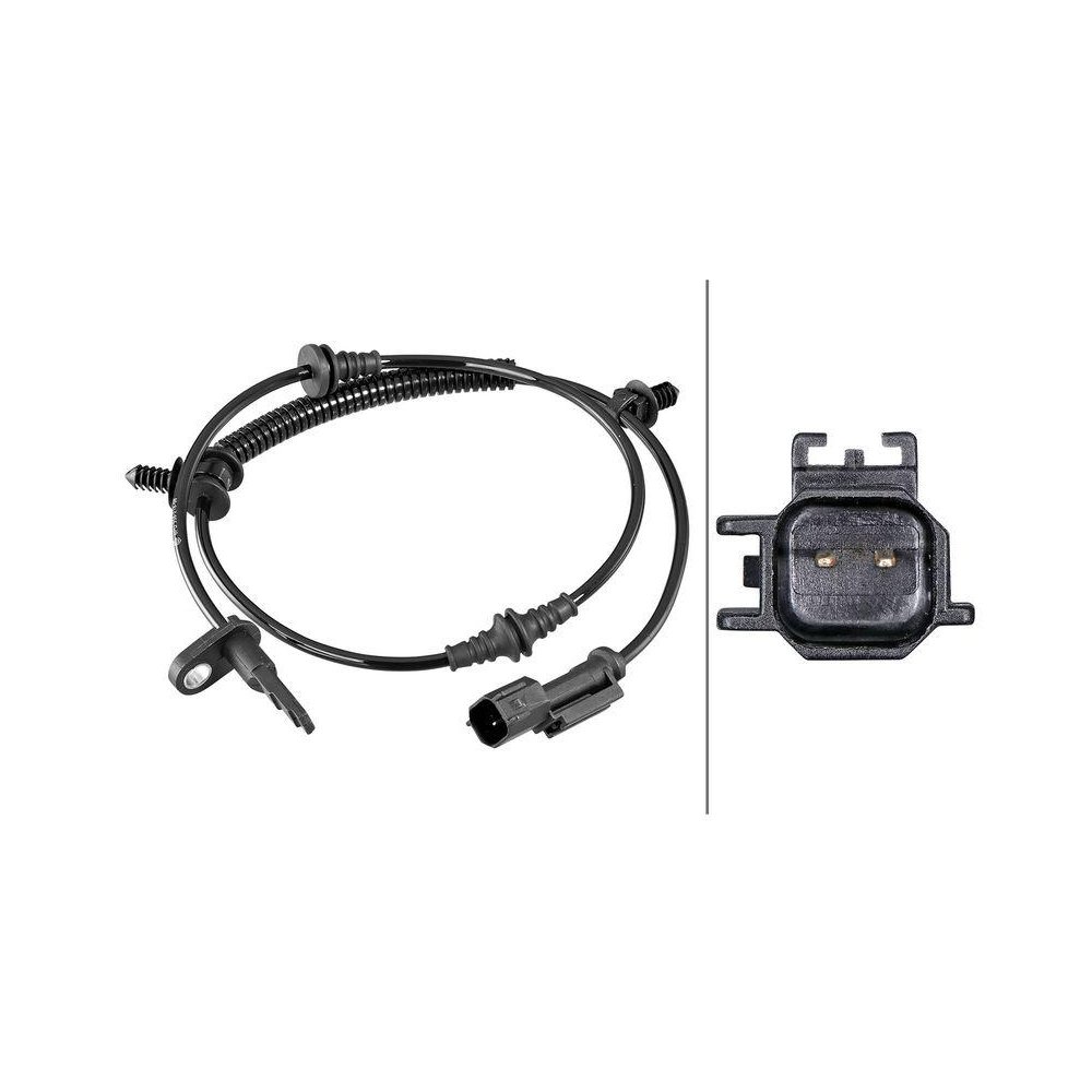 Датчик частоты вращения колеса HELLA 6PU 358 218-981 для FORD FORD USA, задний мост, фото №1