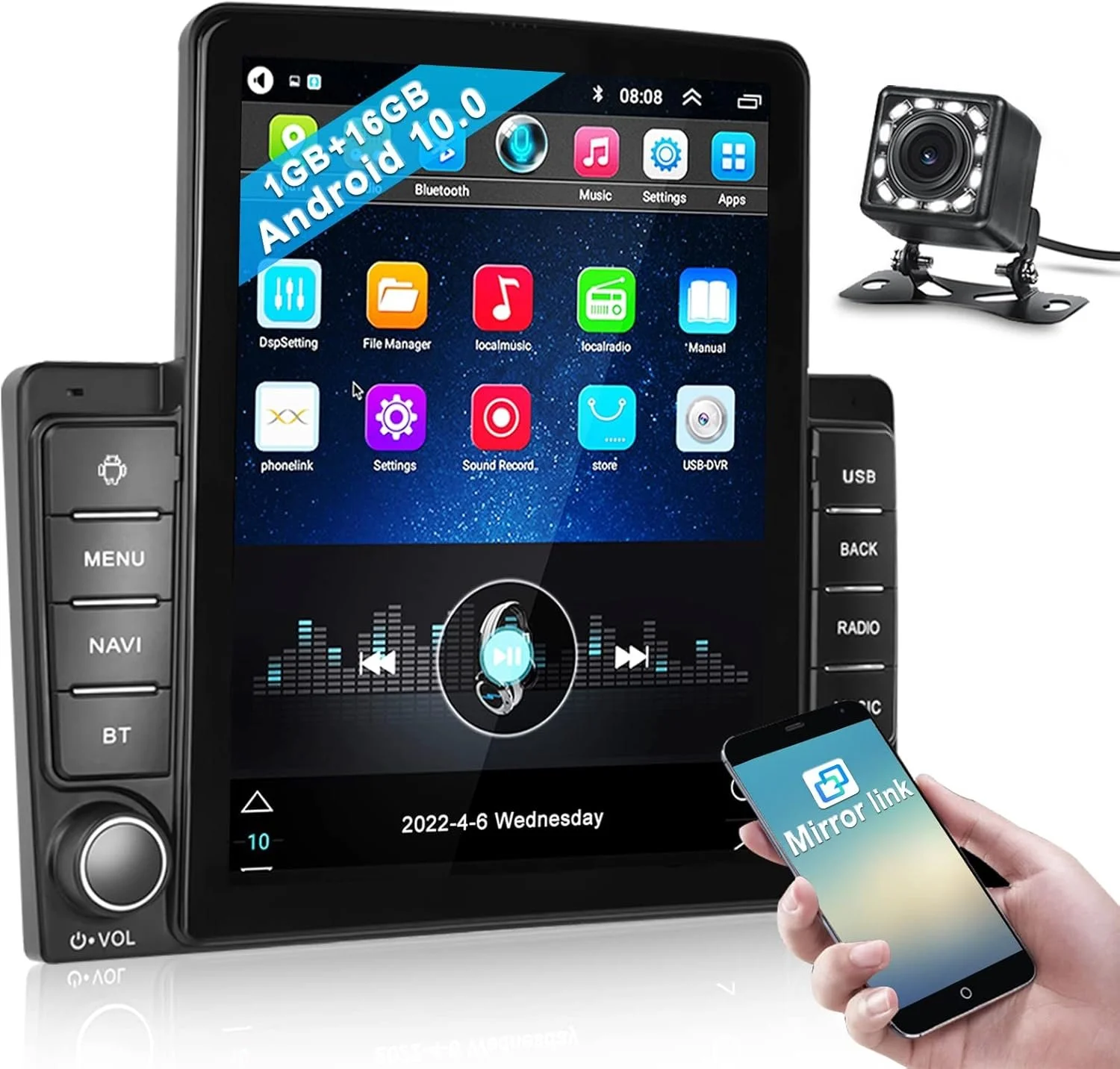 Автомагнітола Hikity / 9.5" / Сенсорна / 1/16Гб / Android 10 / Bluetooth / WI-FI / GPS / USB / 2DIN, фото №1 Автомагнітола Hikity / 9.5" / Сенсорна / 1/16Гб / Android 10 / Bluetooth / WI-FI / GPS / USB / 2DIN, фото №1