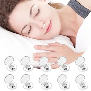 Стопери від хропіння (10 шт) Силіконова магнітна кліпса для носа - Фото 1