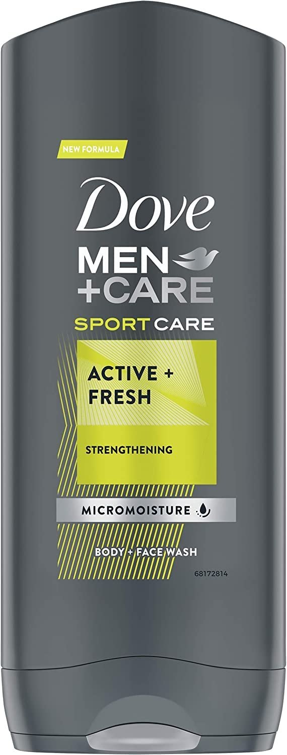 Гель для душу та обличчя Dove Men + Care Sportcare Active Fresh 6 х 250 мл, фото №2