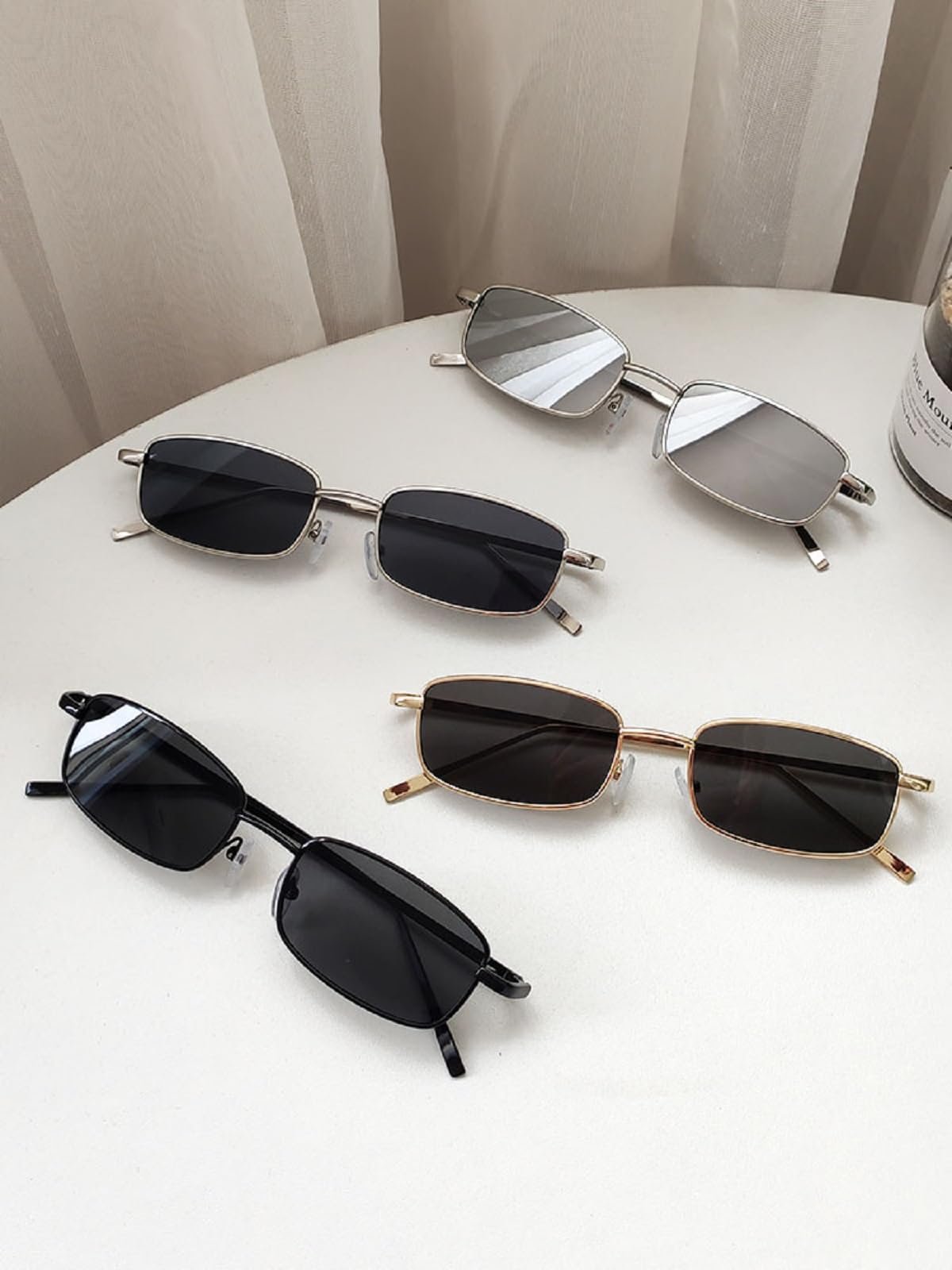 Сонцезахисні окуляри Retro Adewu Прямокутні Vintage Овальні для чоловіків та жінок, фото №3