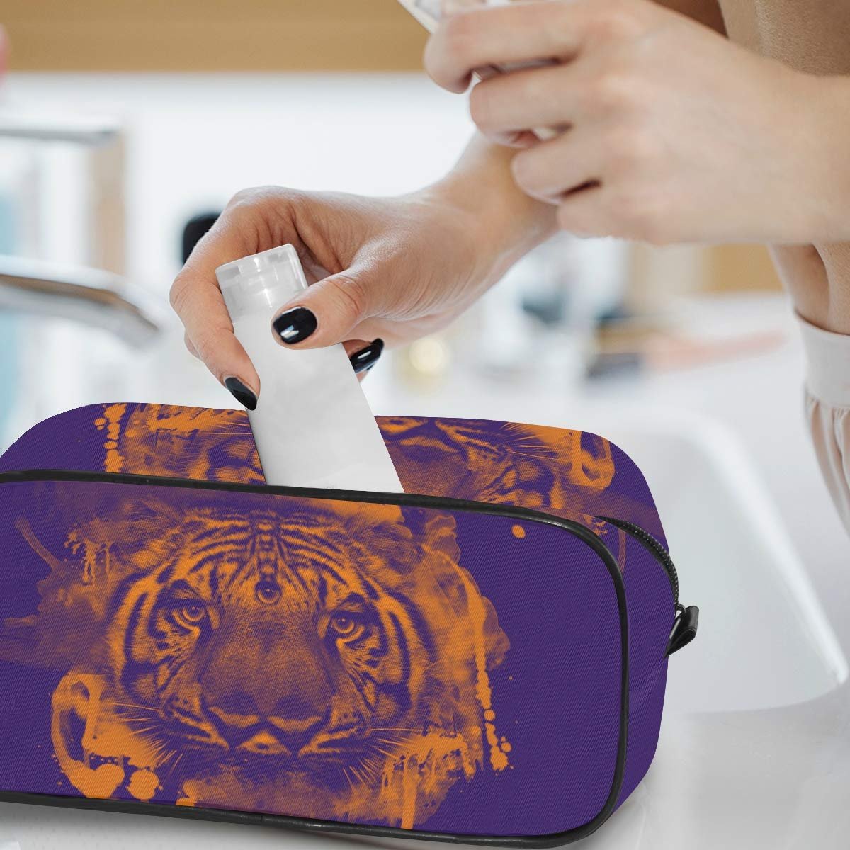 Косметичка MONTOJ Trippy Tiger 26 x 11,5 x 12,5 см, фото №6