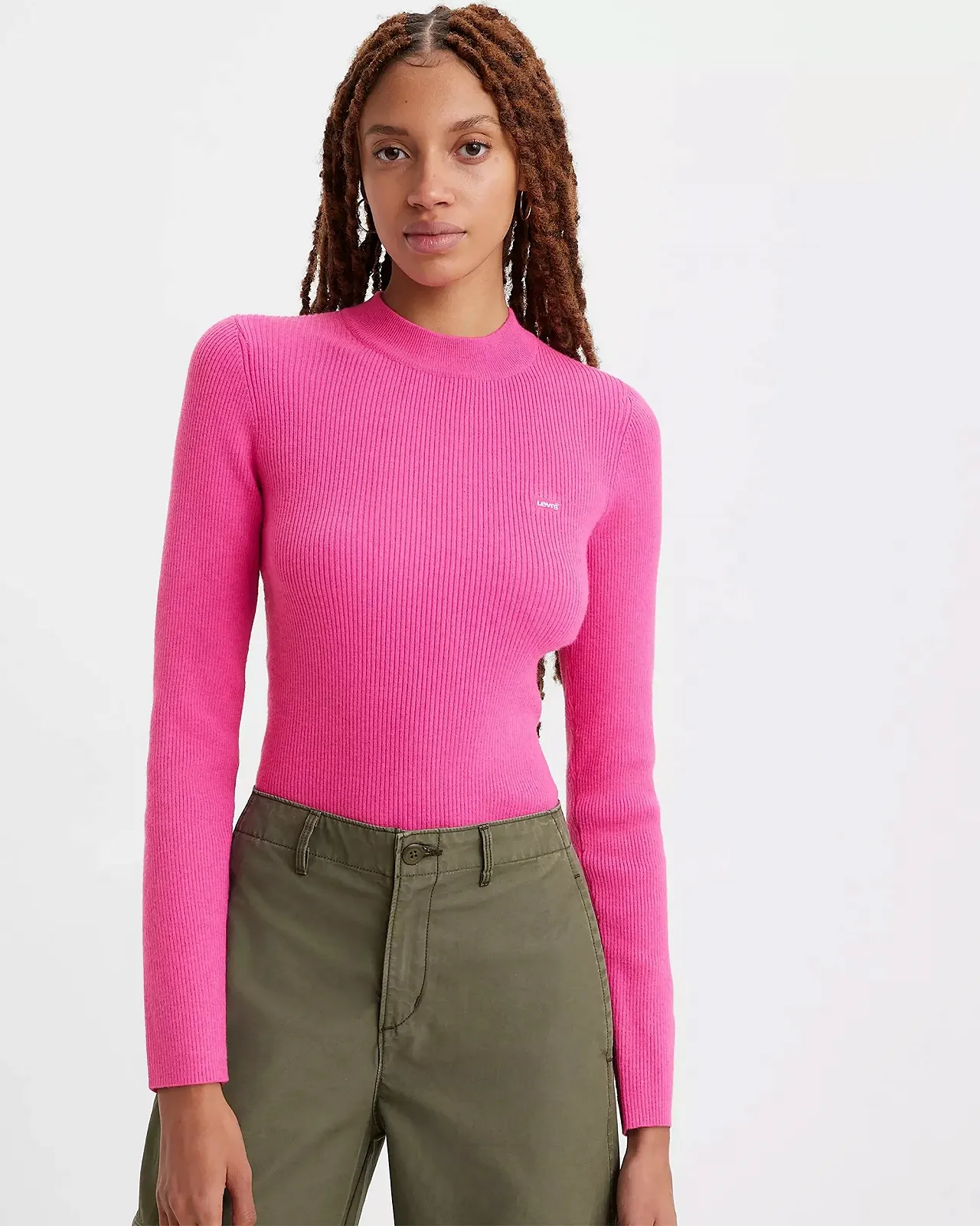 Жіночий светр LEVIS RIB CREW SWEATER Rose Violet - XXS, фото №1 Жіночий светр LEVIS RIB CREW SWEATER Rose Violet - XXS, фото №1
