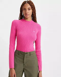 Женские свитер LEVIS RIB CREW SWEATER Rose Violet - XXS - Фото 1