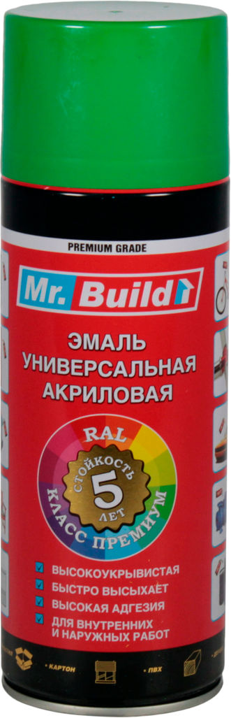 Фарба-спрей Mr Build М'ятно зелений 400мл RAL 6029 Mr B 33_6029, фото №1
