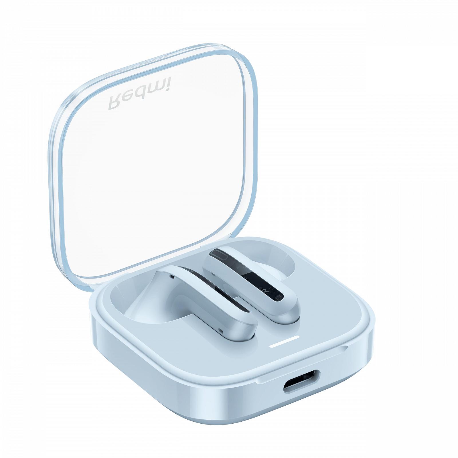 Вкладыши Xiaomi Redmi Buds 6 Active Bluetooth 5.4 До 30 часов автономной работы 14.2mm Динамический драйвер IPX4 для телефонных разговоров Шумоподавление Прозрачный синий, фото №2 Вкладыши Xiaomi Redmi Buds 6 Active Bluetooth 5.4 До 30 часов автономной работы 14.2mm Динамический драйвер IPX4 для телефонных разговоров Шумоподавление Прозрачный синий, фото №2