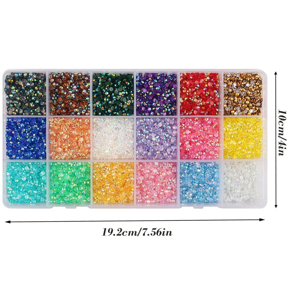 Стразы Смола 3мм 18 цветов, фото №2