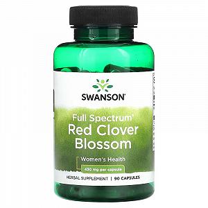 Красный клевер Swanson Red Clover Blossom 430 mg Full Spectrum 90 капсул - Фото 1