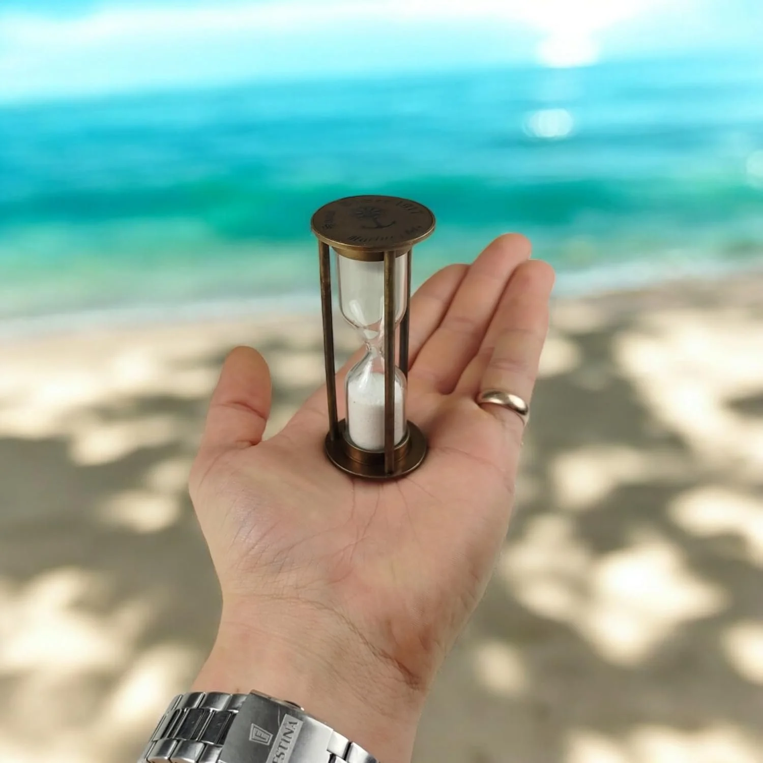 Пісочний годинник Vintage Marine морський декор, фото №8 Пісочний годинник Vintage Marine морський декор, фото №8