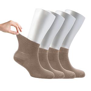 Носки Cosyfeel, 4 шт, для диабетиков, для женщин, сверхмягкие, из бамбукового материала, прочные, бесшовные, разноцветные узоры, 4 - Фото 1