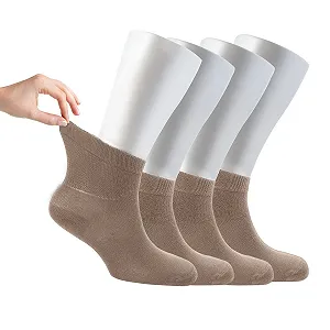 Носки Cosyfeel, 4 шт, для диабетиков, для женщин, сверхмягкие, из бамбукового материала, прочные, бесшовные, разноцветные узоры, 4 - Фото 1