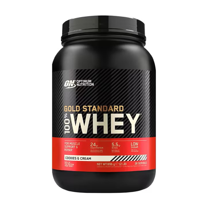 Протеин Optimum Nutrition Gold Standard 100 Whey 908 g Cookies Cream EU, фото №1