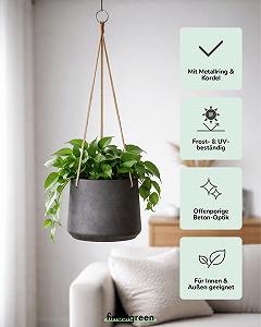 Підвісний квітковий горщик Urban Gardening synthetic.ua - Фото 1