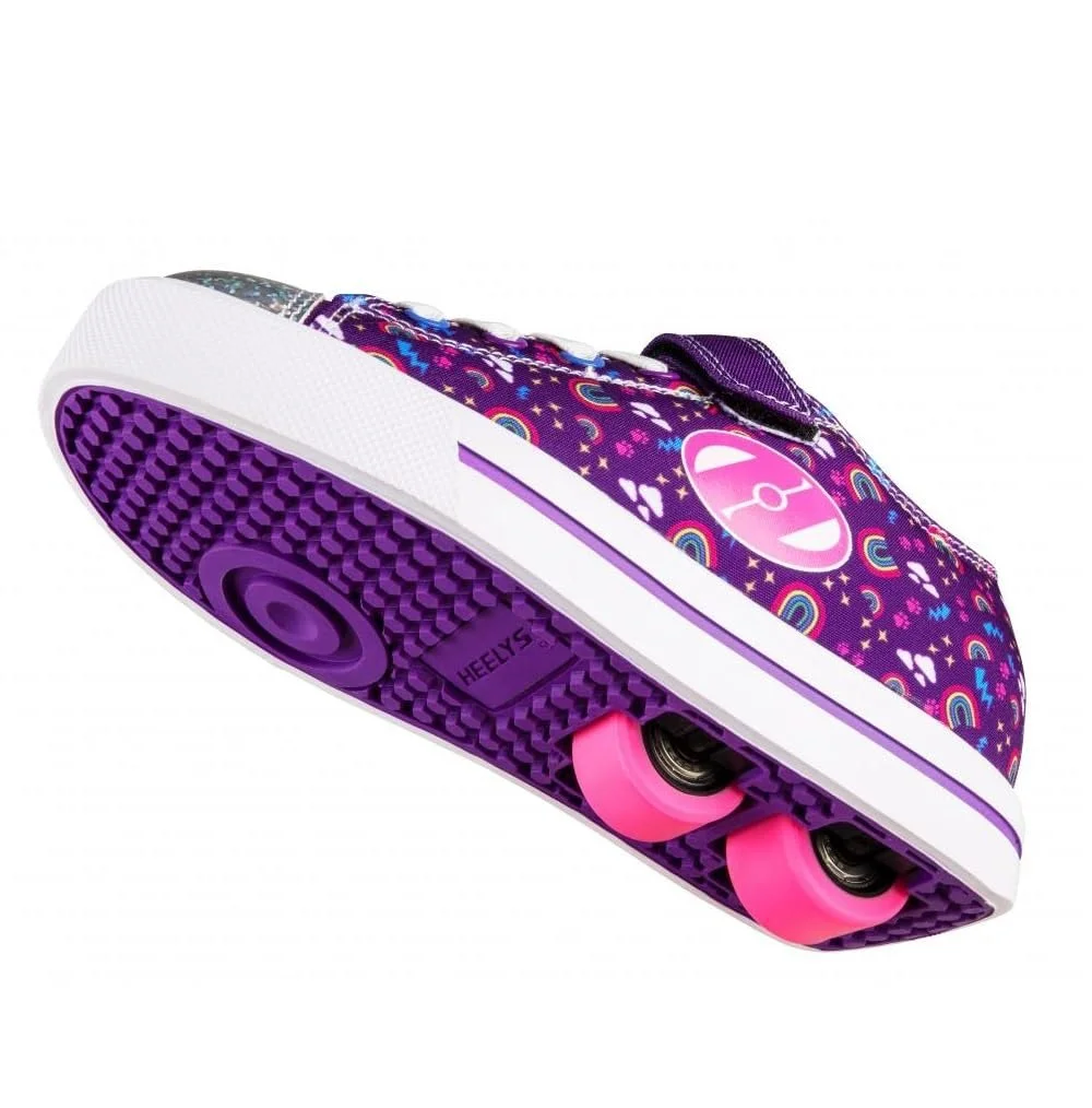 Роликовые кроссовки Heelys Snazzy для девочек Фиолетовый Мультицвет Радуга, фото №4 Роликовые кроссовки Heelys Snazzy для девочек Фиолетовый Мультицвет Радуга, фото №4