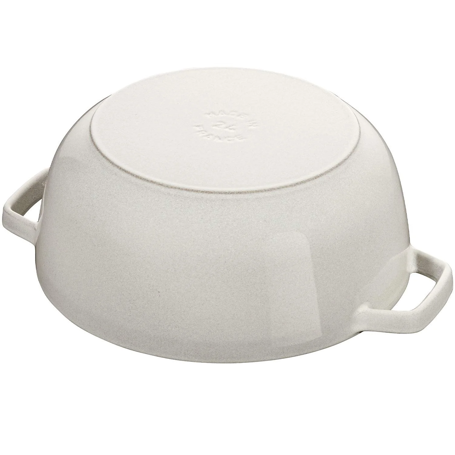 Каструля-жаровня STAUB Snowflake Кругла 24 см Білий трюфель, фото №3