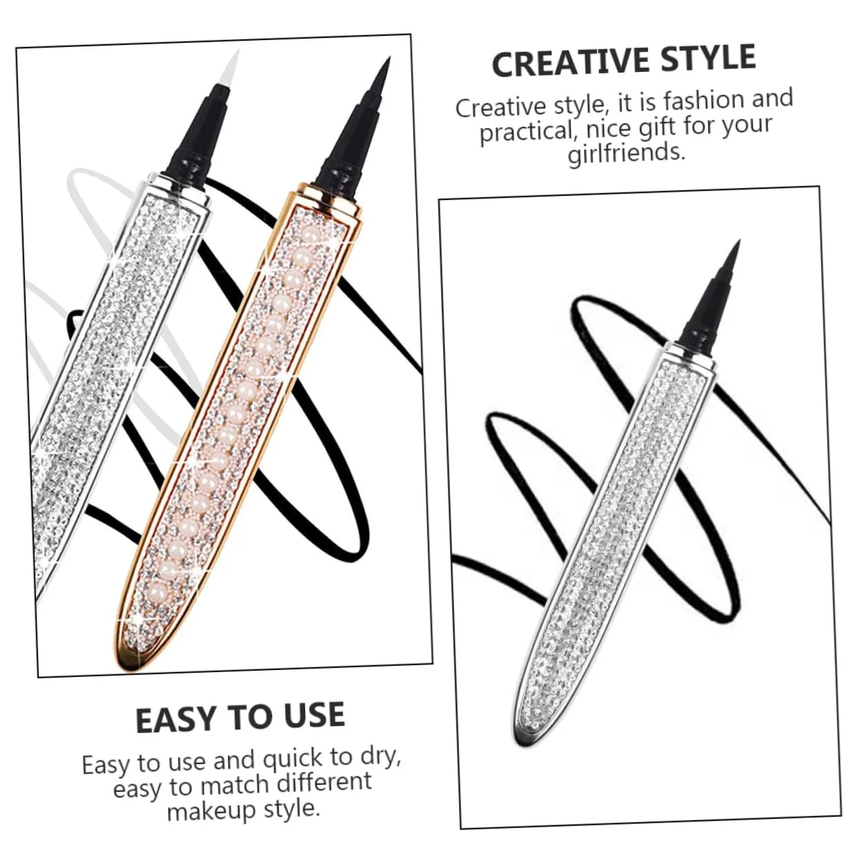 Подводка для глаз HAPINARY Бриллиантовая Водостойкая Жидкая, фото №5 Подводка для глаз HAPINARY Бриллиантовая Водостойкая Жидкая, фото №5