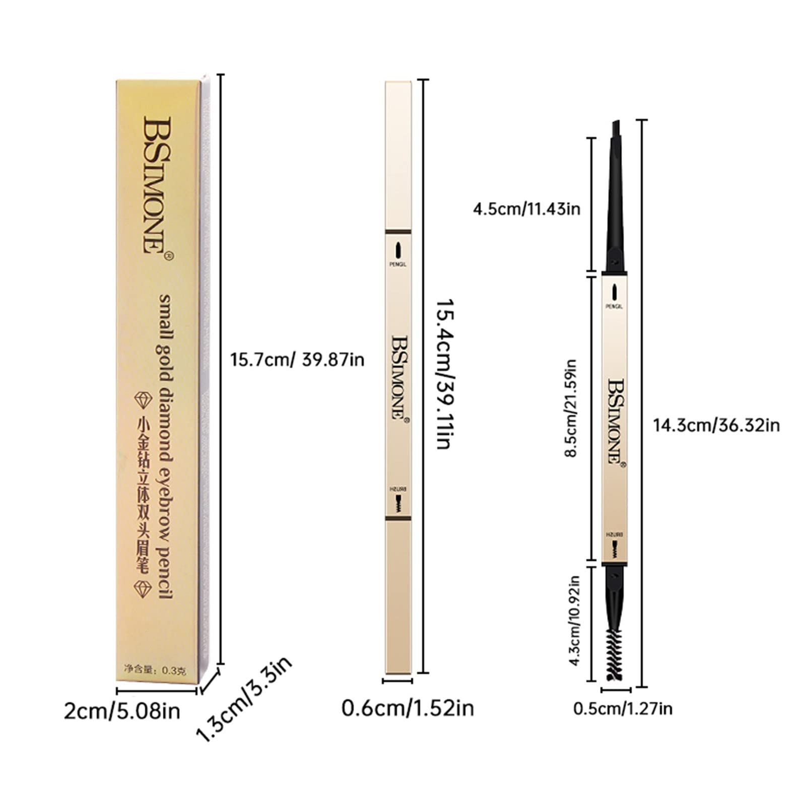 Водостойкий карандаш для бровей Waterproof Pencill Enhancement Kit с кистью A One Size, фото №3