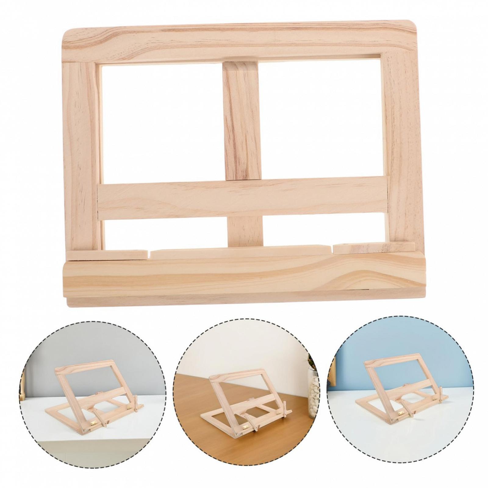 Регульована Дерев'яна Підставка для Книг зі Затискачами, Складна, фото №8 Регульована Дерев'яна Підставка для Книг зі Затискачами, Складна, фото №8