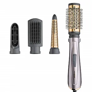Фен-щітка BaByliss Air Style 1000 AS136E 1000 Вт з 4 насадками Silver Rose Gold - Фото 1
