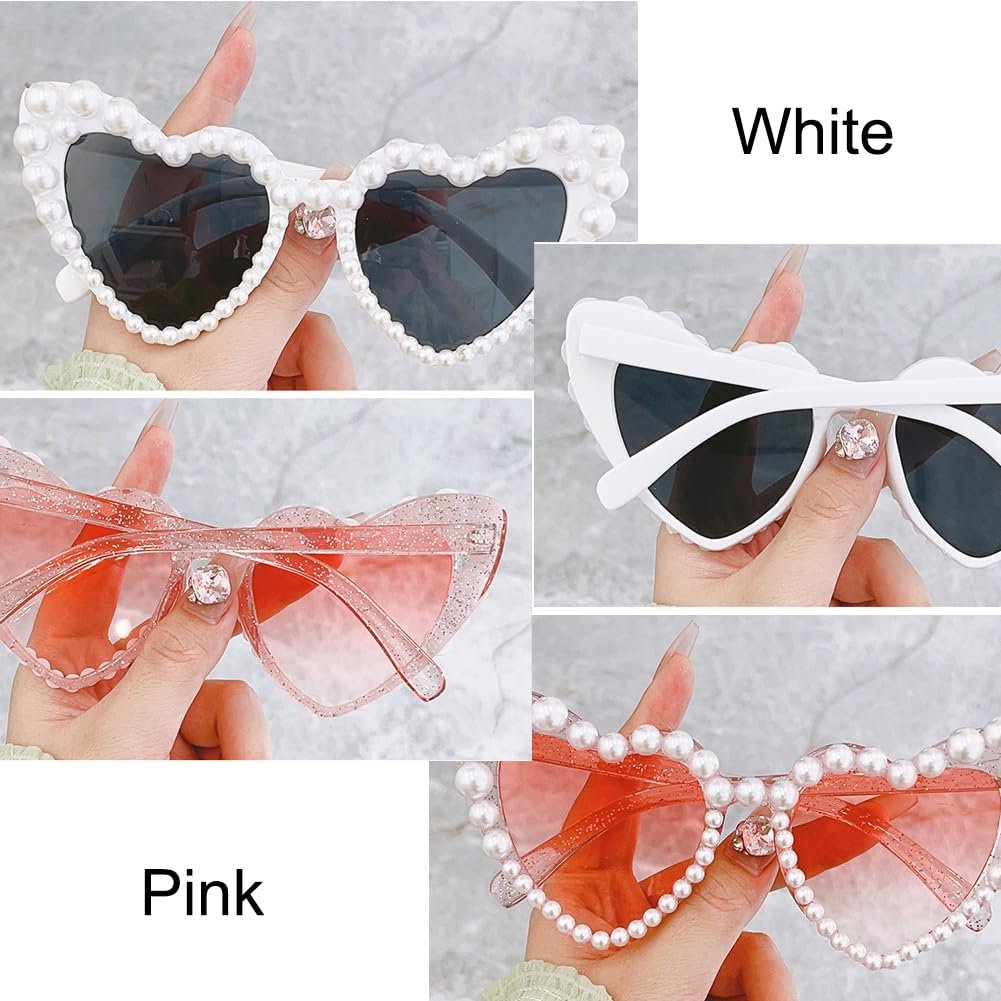 Солнцезащитные Очки Сердечки SUNSK Женские Сердечки Жемчуг, фото №3